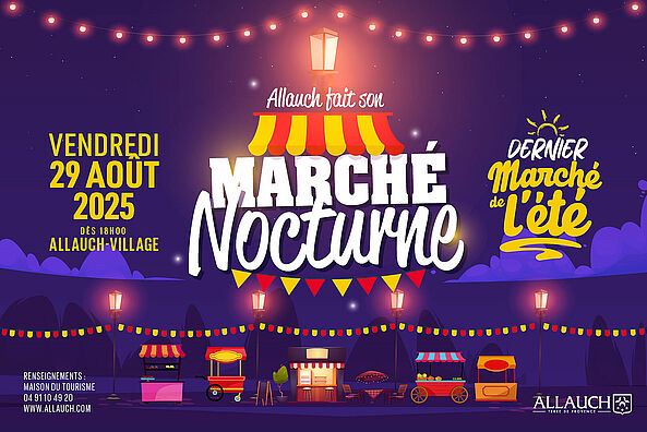 Dernier marché nocturne de l'été vendredi 29 août