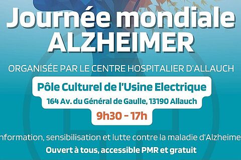 Journée mondiale Alzheimer, jeudi 25 septembre au Pôle culturel de l’Usine Électrique
