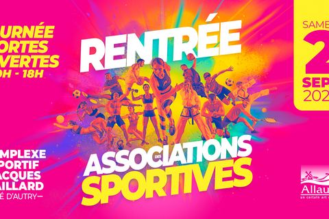 4ème édition de la « Rentrée des associations sportives », le samedi 2 septembre, au complexe sportif de Pié d’Autry