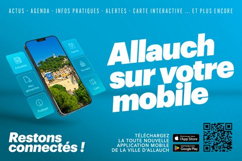Téléchargez l’application de la ville d’Allauch sur votre téléphone ou votre tablette