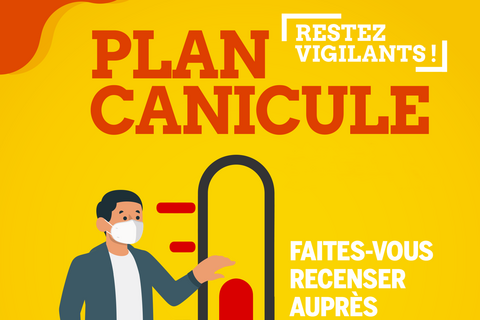 Plan Canicule : Faites-vous recenser auprès du CCAS et adoptez les bons réflexes