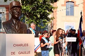 Stèle du Général de Gaulle inaugurée le 18 juin au Pôle culturel de l’Usine électrique