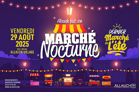 Dernier marché nocturne de la saison estivale vendredi 29 août 