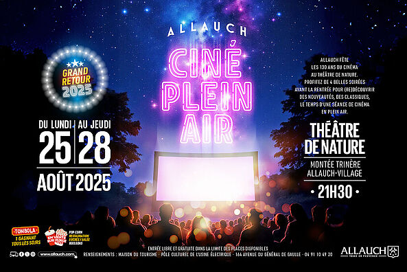Retour du cinéma plein air : Allauch fête les 130 ans du cinéma au Théâtre de Nature