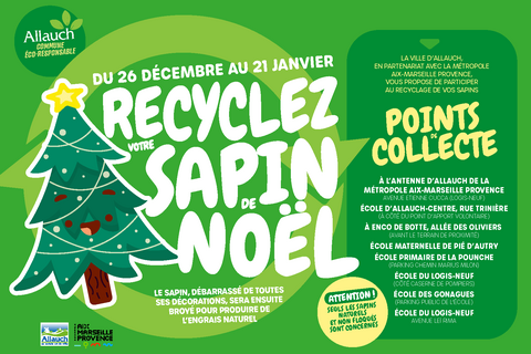 Après Noël, rejoignez le mouvement et Recyclez Votre Sapin !