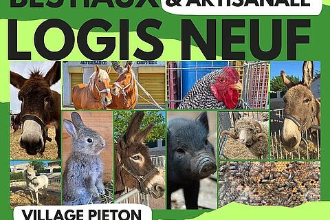 Dimanche 13 avril, participez à la Foire aux Bestiaux et Artisanale du Logis-Neuf, de 9h à 18h30 !