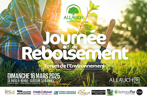 Grande journée de reboisement, dimanche 16 mars, de 9h30 à 16h