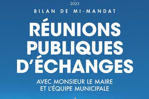 Invitation : réunion d’échanges sur le bilan de mi-mandat, les mardi 19 et le jeudi 21 septembre prochains (18h30)