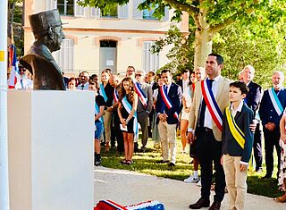 Inauguration de la stèle du Général de Gaulle, le 18 juin
