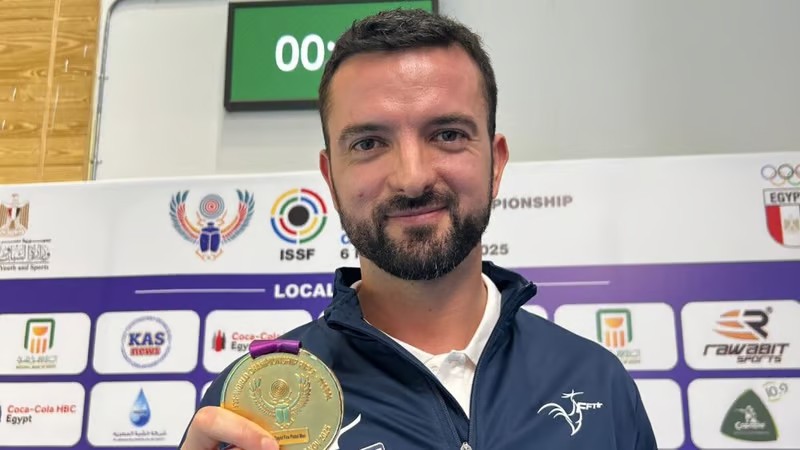 Clément Bessaguet sacré champion du monde de tir sportif