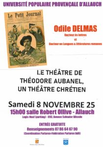 « Le théâtre de Théodore Aubanel, un théâtre chrétien »