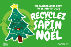 Recyclez votre sapin avant le 31 janvier