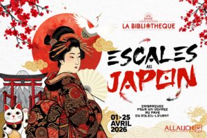 “Escales au Japon” : embarquez pour un voyage au pays du Soleil-Levant, du 1er au 25 avril, à la Bibliothèque et la salle François Mitterrand (Allauch village)
