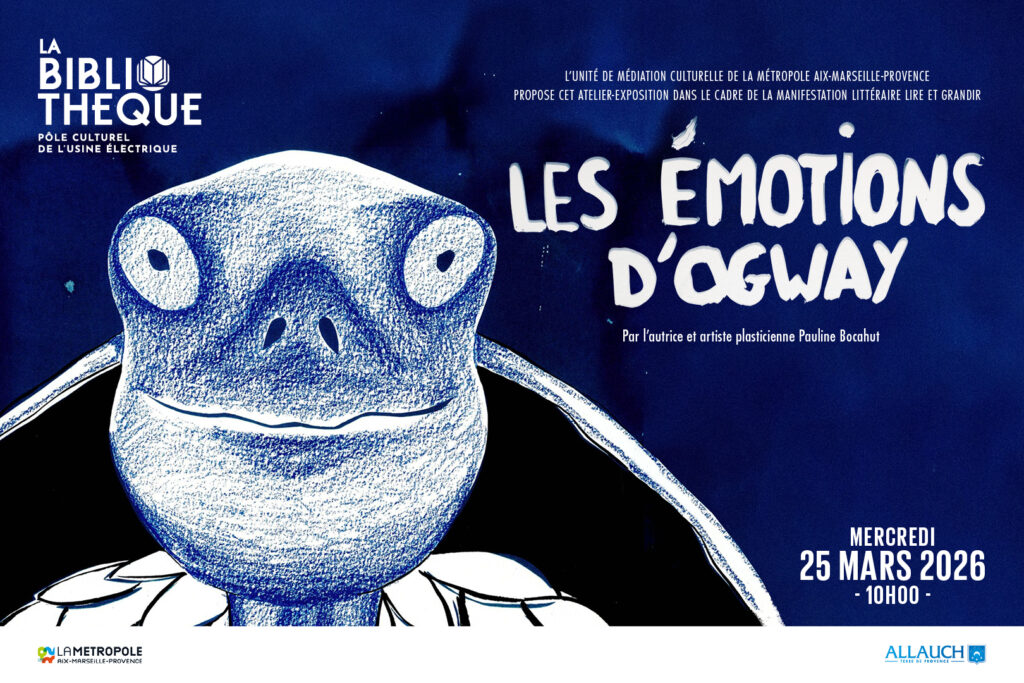 Spectacle gratuit : venez découvrir « Les émotions d’Ogway » un atelier-exposition, le mercredi 25 mars (10h), à la Bibliothèque