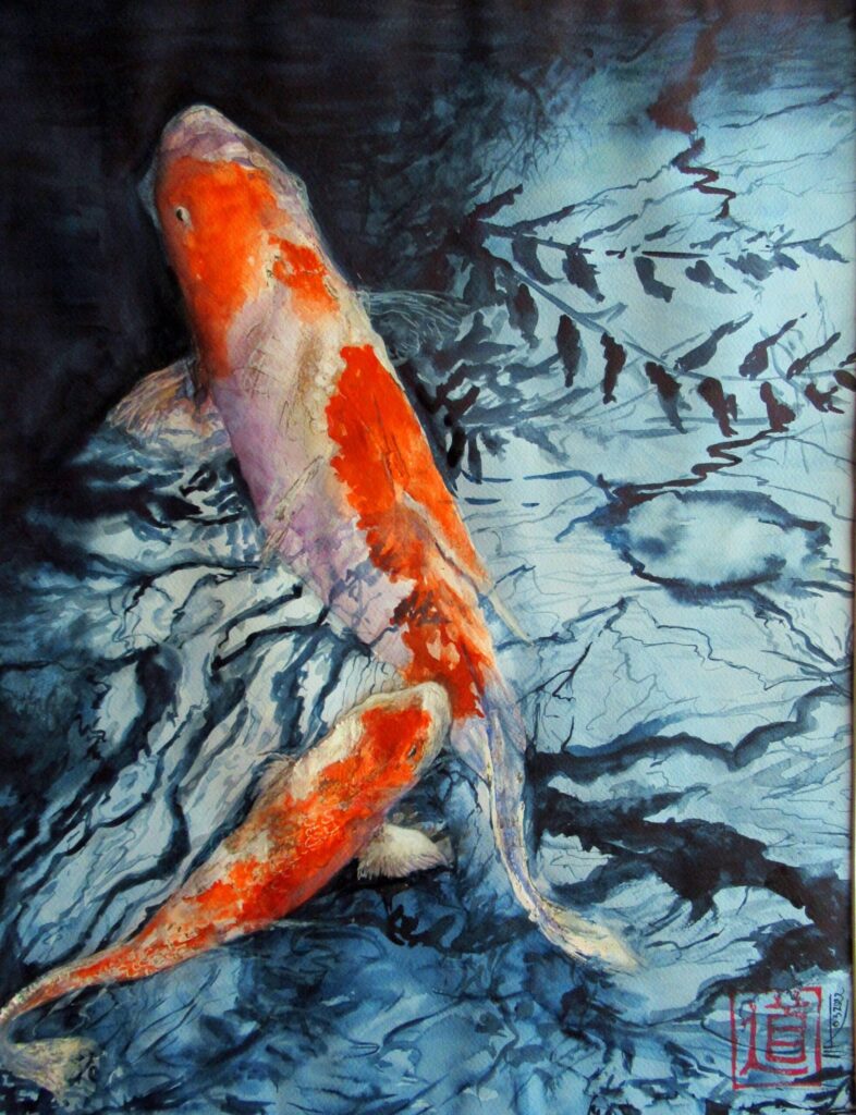 “Nature et printemps au Japon”, par Michèle Adaoust. Carnettiste et aquarelliste, elle voyage principalement en Asie et en Afrique d’où elle puise une grande part de son inspiration. Tout public - Bibliothèque et Atrium