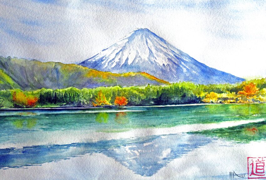 “Nature et printemps au Japon”, par Michèle Adaoust. Carnettiste et aquarelliste, elle voyage principalement en Asie et en Afrique d’où elle puise une grande part de son inspiration. Tout public - Bibliothèque et Atrium