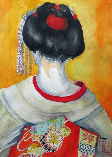 “Nature et printemps au Japon”, par Michèle Adaoust. Carnettiste et aquarelliste, elle voyage principalement en Asie et en Afrique d’où elle puise une grande part de son inspiration. Tout public - Bibliothèque et Atrium