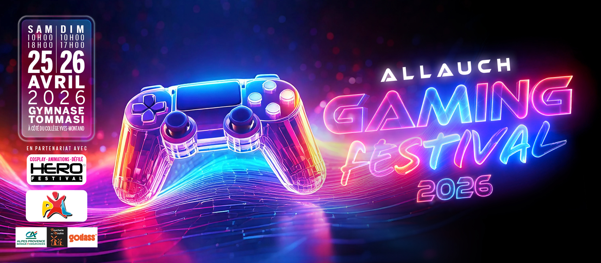 Allauch Gaming Festival revient les 25 et 26 avril pour un week-end entièrement dédié au jeu vidéo, au cosplay et aux nouveautés