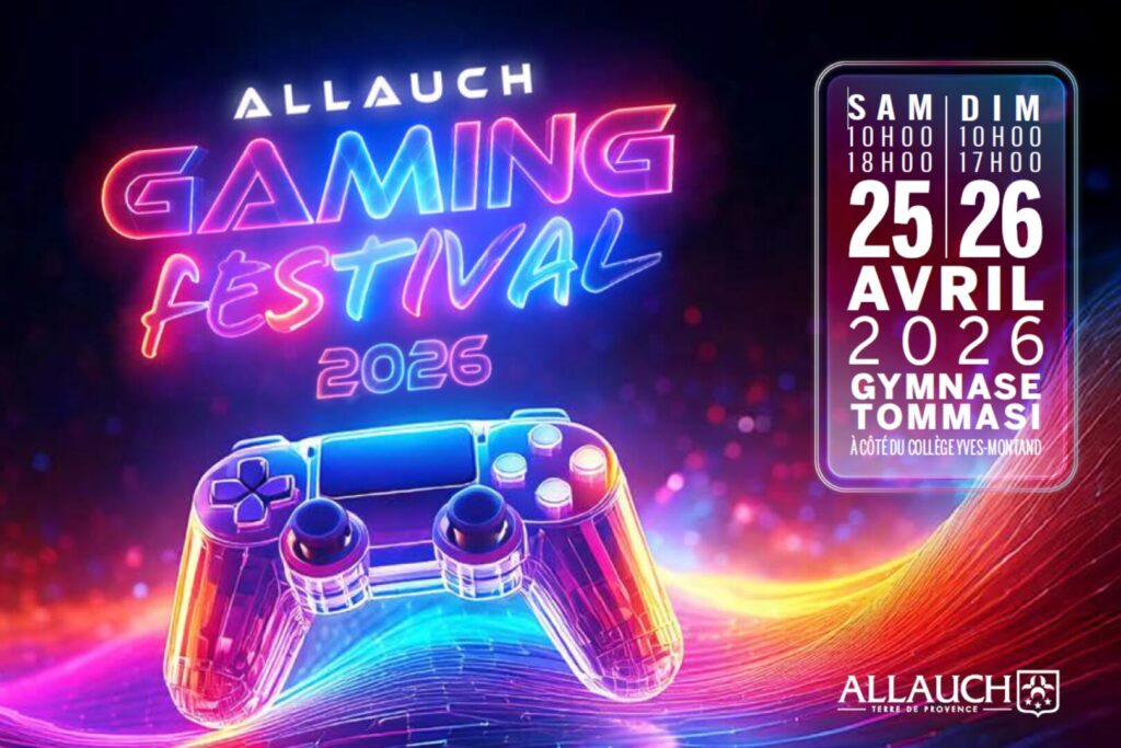 Le Allauch Gaming Festival revient les 25 et 26 avril pour un week-end entièrement dédié au jeu vidéo, au cosplay et aux nouveautés !