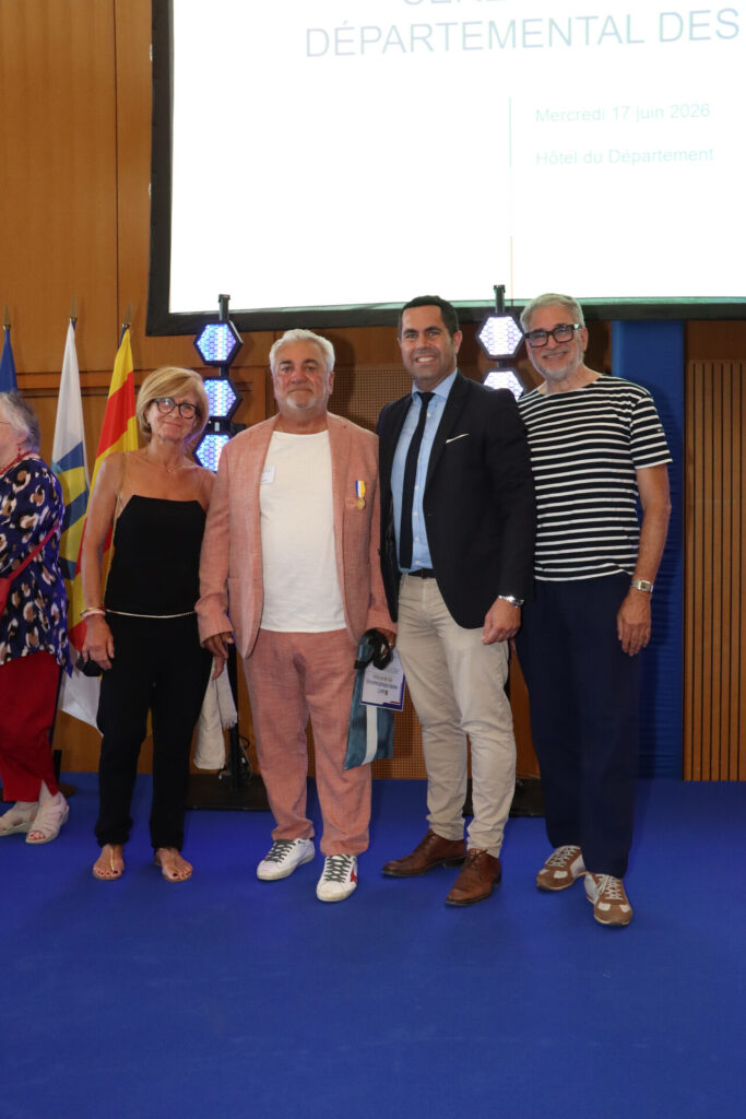 Michel de Santis, président de l’association « Bella Italia », distingué par la médaille d’Or de l’Ordre départemental des bénévoles.