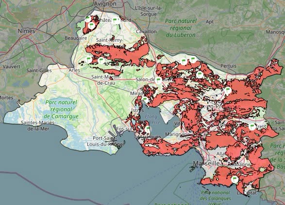 En raison d'un risque incendie très sévère, les Bouches-du-Rhône sont placées en vigilance rouge feux de forêt mercredi 1er juillet et jeudi 2 juillet 2026.