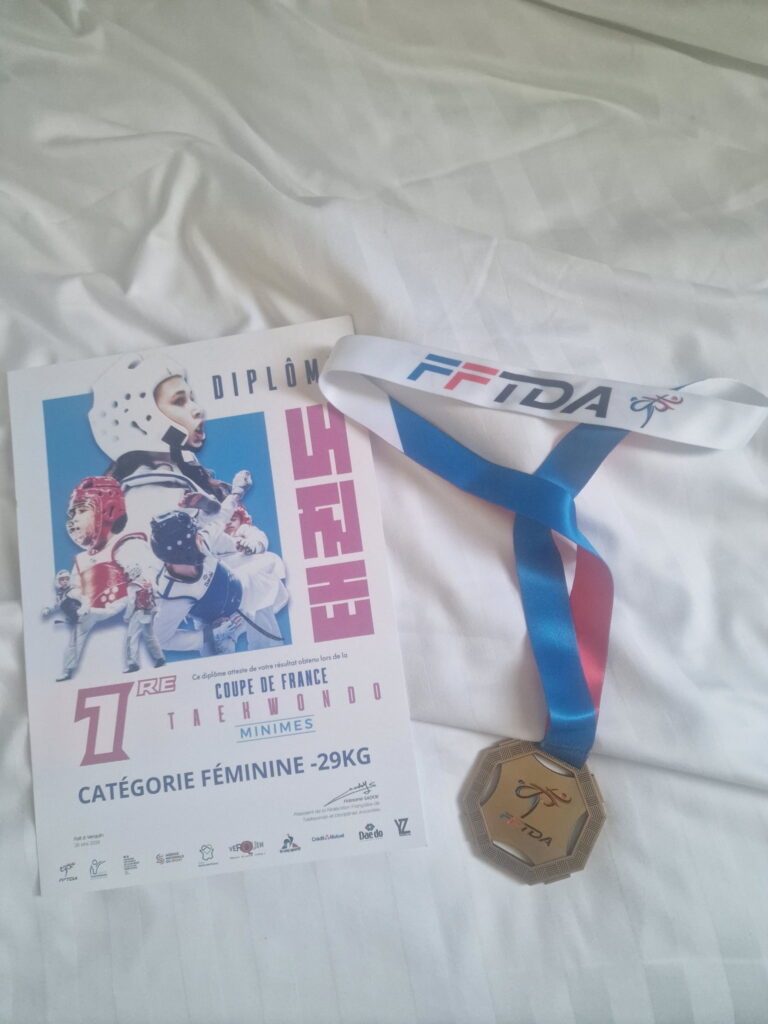 Vainqueure le 25 mai dernier, à Béthune, de la Coupe de France minimes de taekwondo (le plus haut niveau de compétition à cet échelon), l’Allaudienne Jade Bargigli n’a laissé aucune victoire lui échapper cette saison.