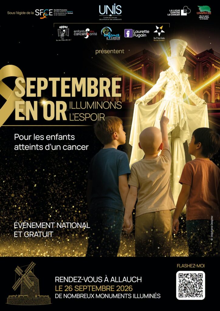 En septembre, la Ville d'Allauch renouvelle son engagement en faveur de Septembre en Or, le mois dédié à la sensibilisation et à la lutte contre les cancers pédiatriques.