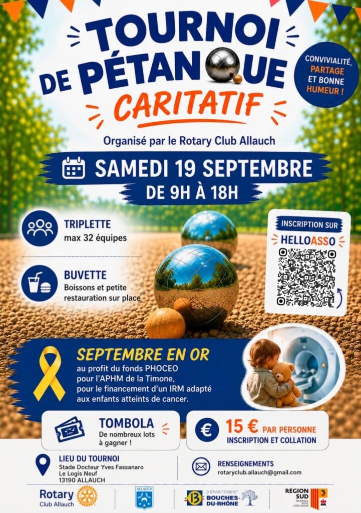 En septembre, la Ville d'Allauch renouvelle son engagement en faveur de Septembre en Or, le mois dédié à la sensibilisation et à la lutte contre les cancers pédiatriques.
